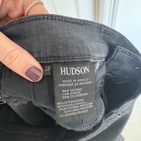 Hudson Natalie Midrise Jeans with Raw Hem - Picture 5 of 6